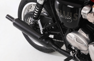 車検対応 スリップオンサイレンサー(Triumph Bonneville T120) ～2026 対応：ブラック仕様
